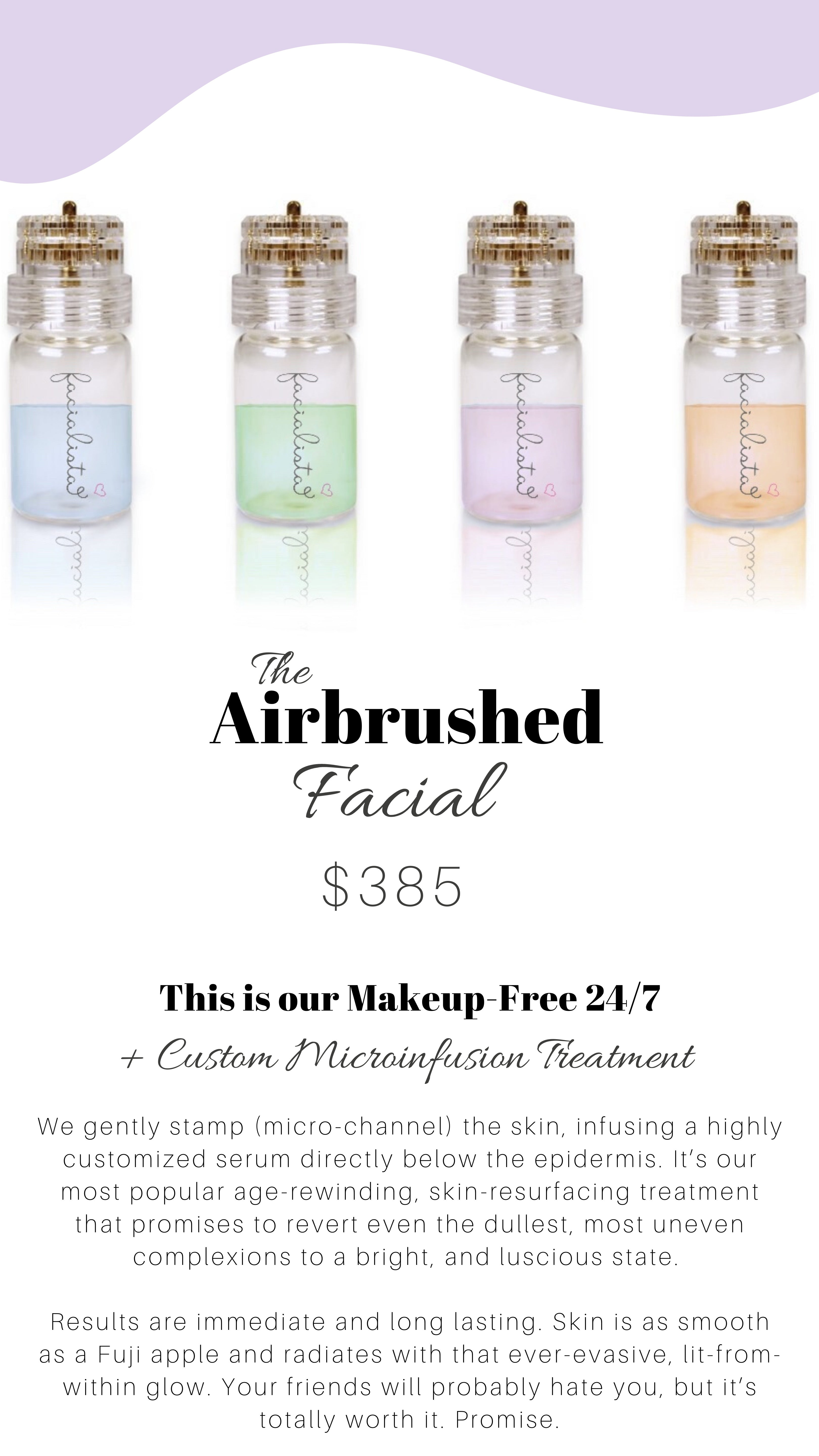 The Airbrushed Facial - Beauty Nook
